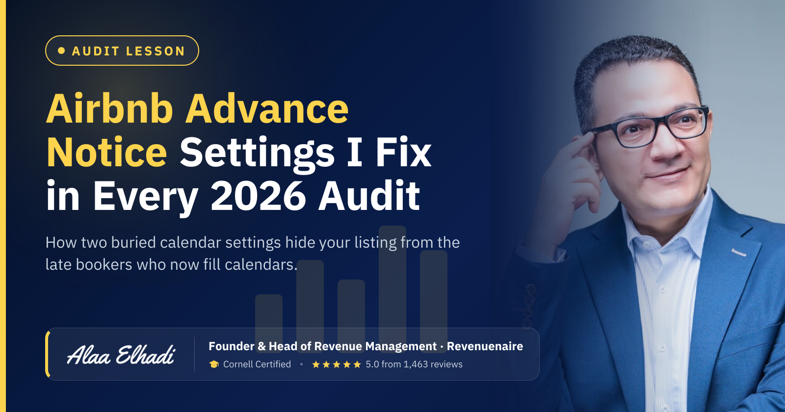Airbnb Advance Notice Settings I Fix in Every 2026 Audit: How two buried calendar settings hide your listing from the late bookers who now fill calendars.