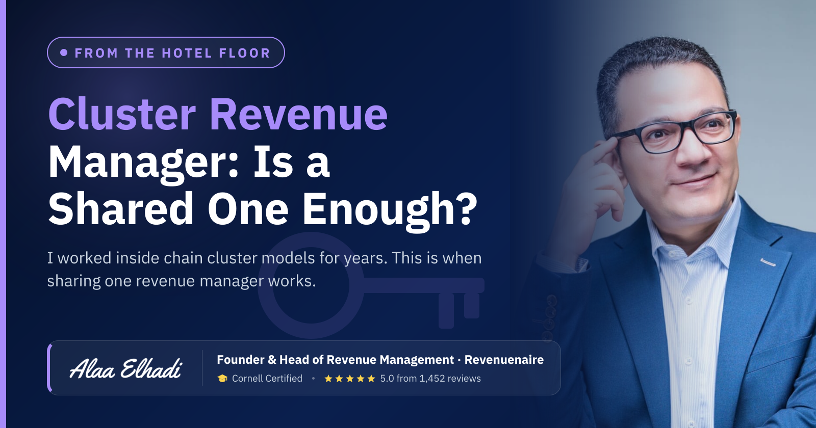 Cluster Revenue Manager: Is a Shared One Enough?: I worked inside chain cluster models for years. This is when sharing one revenue manager works.