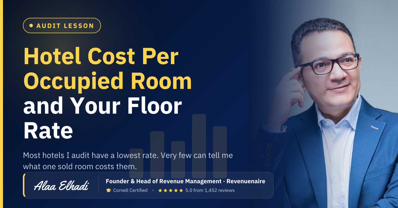 Hotel Cost Per Occupied Room and Your Floor Rate: Most hotels I audit have a lowest rate. Very few can tell me what one sold room costs them.
