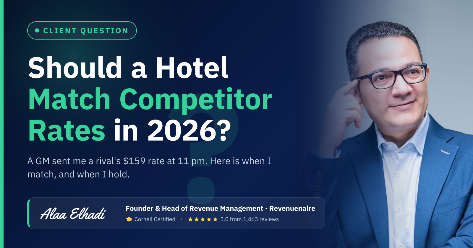 Should a Hotel Match Competitor Rates in 2026?