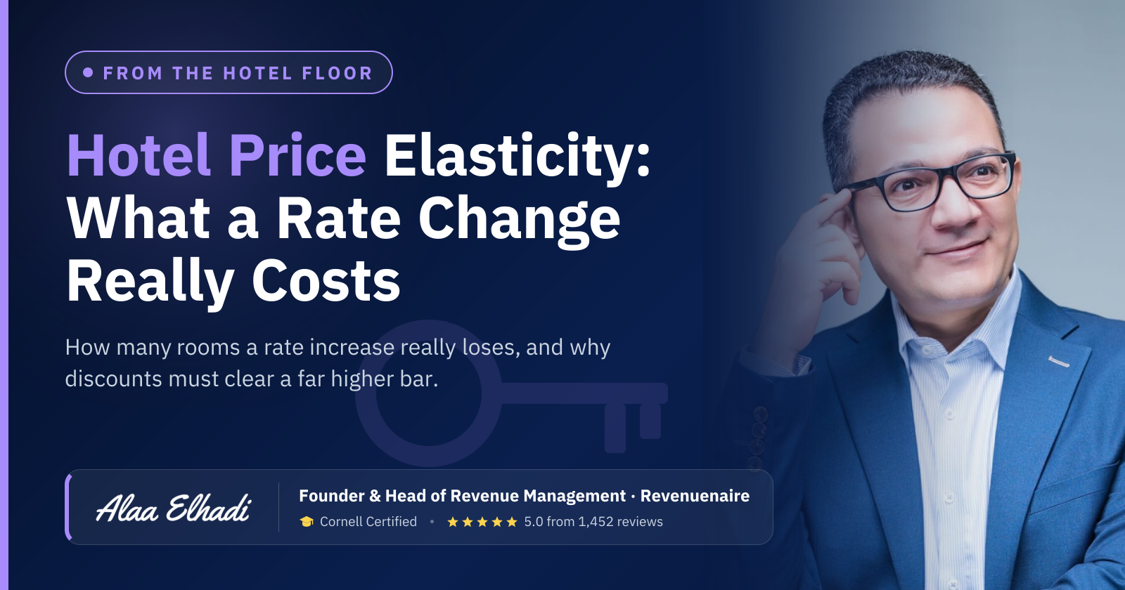 Hotel Price Elasticity: What a Rate Change Really Costs: How many rooms a rate increase really loses, and why discounts must clear a far higher bar.