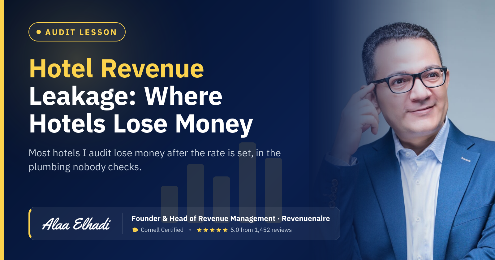 Hotel Revenue Leakage: Where Hotels Lose Money: Most hotels I audit lose money after the rate is set, in the plumbing nobody checks.