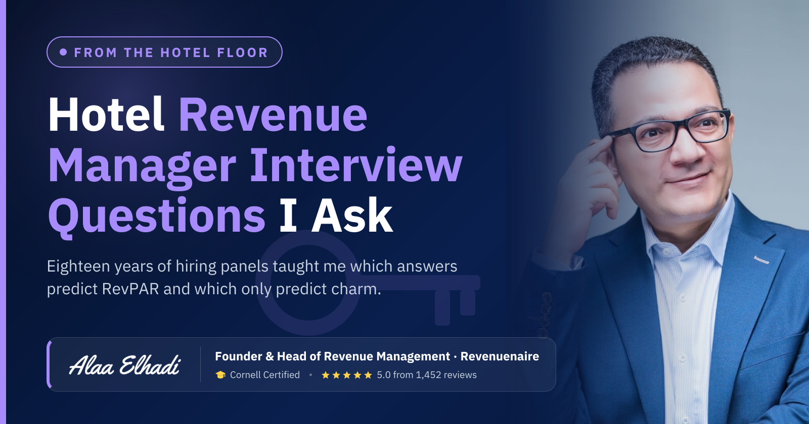 Hotel Revenue Manager Interview Questions I Ask