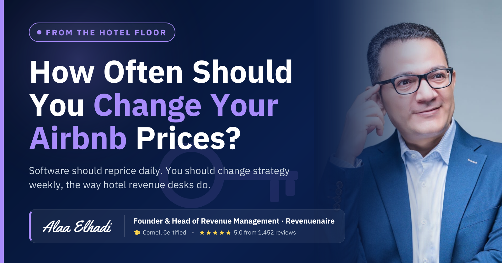 How Often Should You Change Your Airbnb Prices?: Software should reprice daily. You should change strategy weekly, the way hotel revenue desks do.