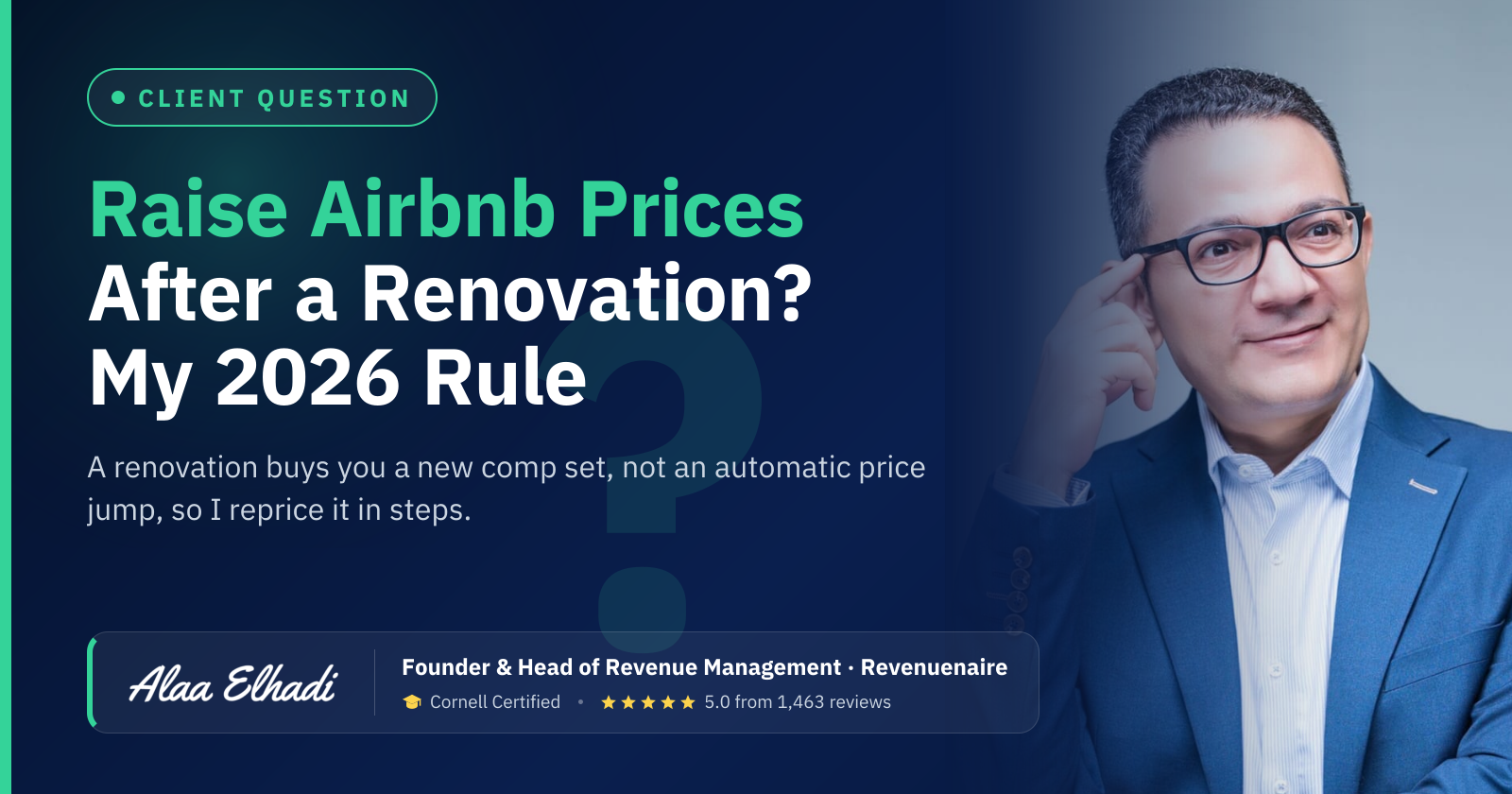Raise Airbnb Prices After a Renovation? My 2026 Rule