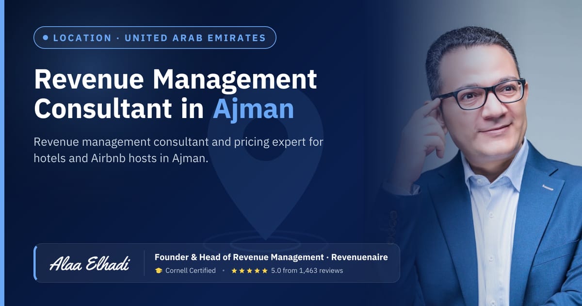 Revenue management consultant in Ajman, United Arab Emirates