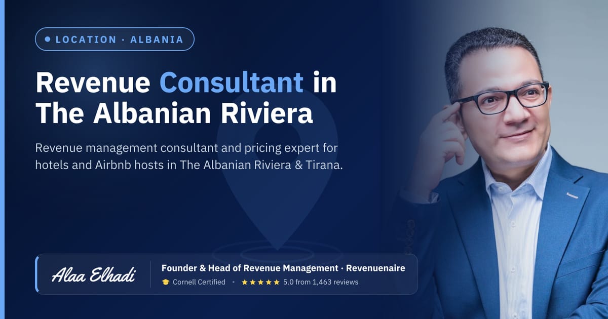 Revenue management consultant in The Albanian Riviera & Tirana, Albania