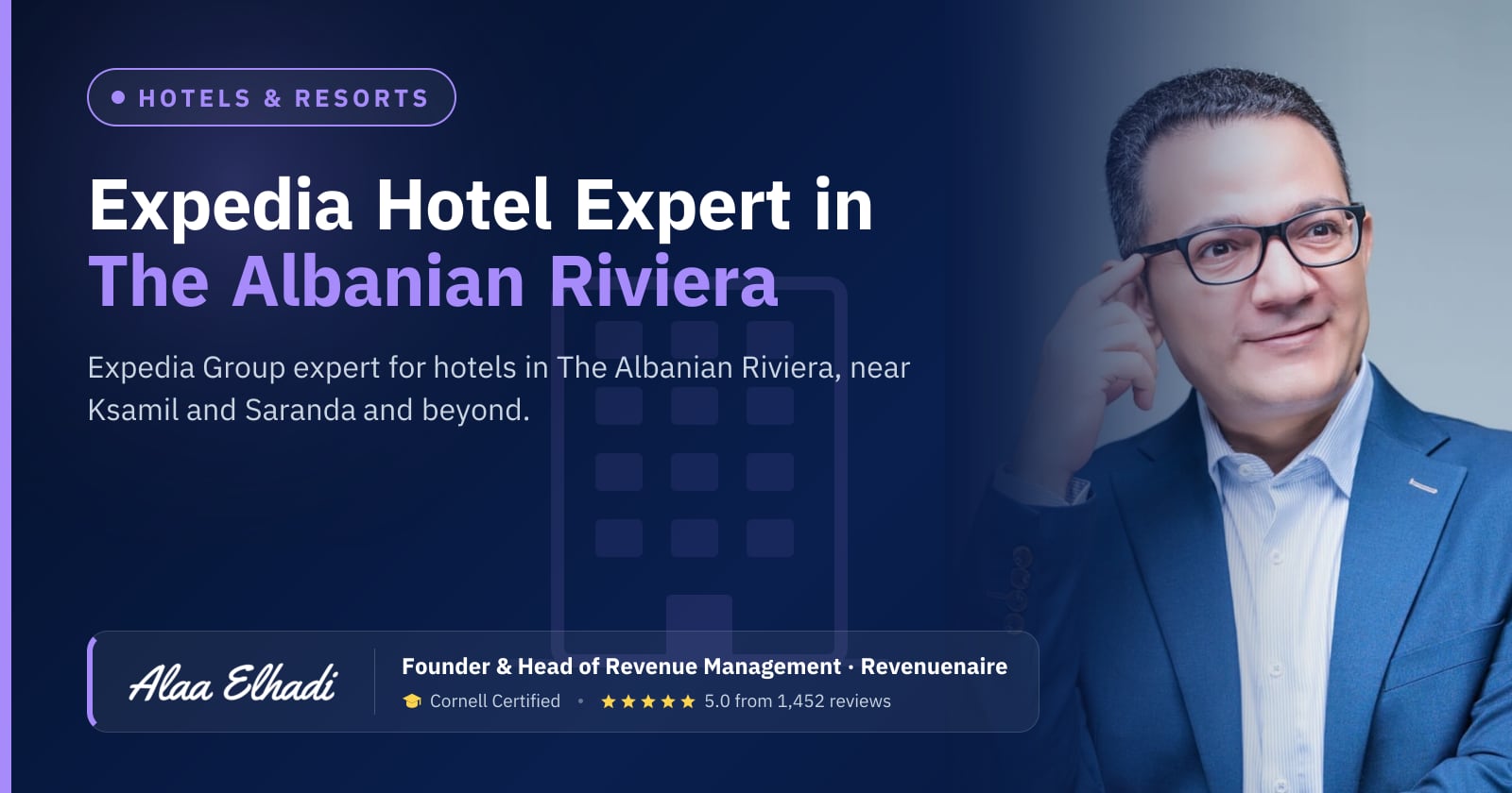 Expedia Optimization Expert for Hotels in The Albanian Riviera & Tirana, Albania