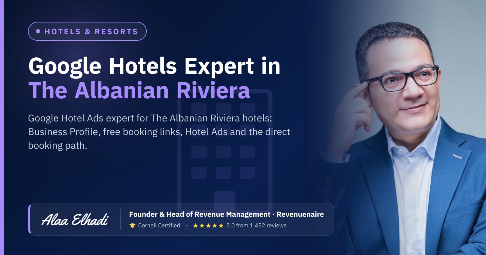 Google Hotel Ads Expert in The Albanian Riviera & Tirana, Albania