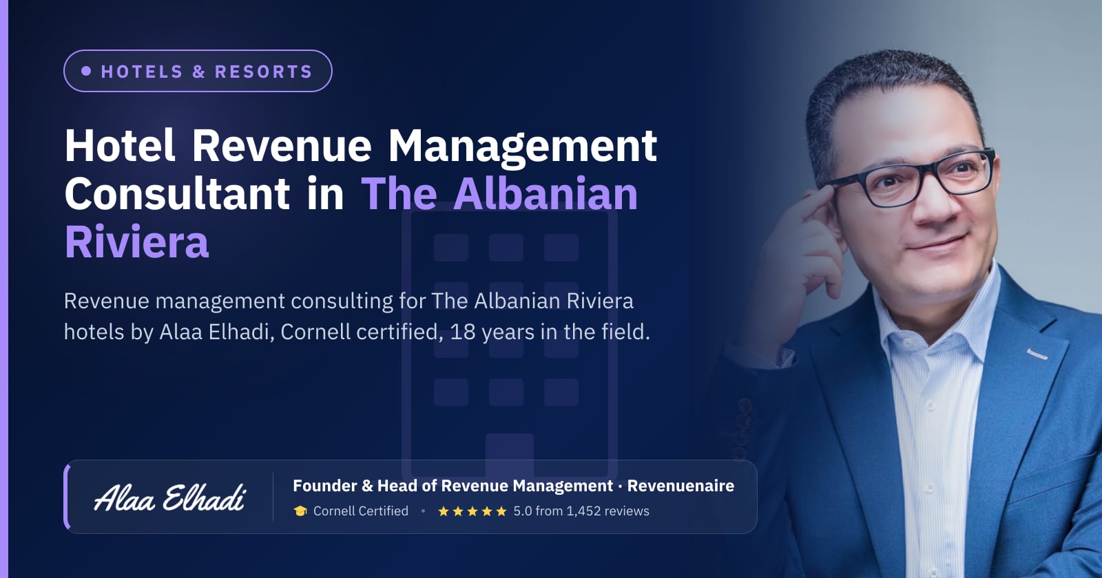 Hotel Revenue Management Consultant in The Albanian Riviera & Tirana, Albania