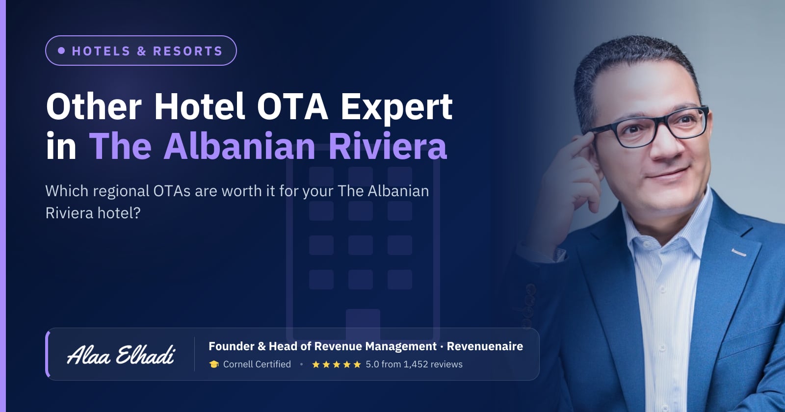 Regional Hotel OTA Optimization Expert in The Albanian Riviera & Tirana, Albania