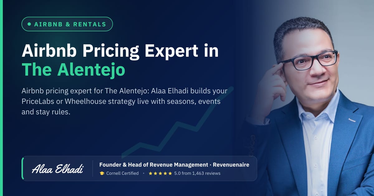 Airbnb Pricing Expert in The Alentejo & Comporta, Portugal