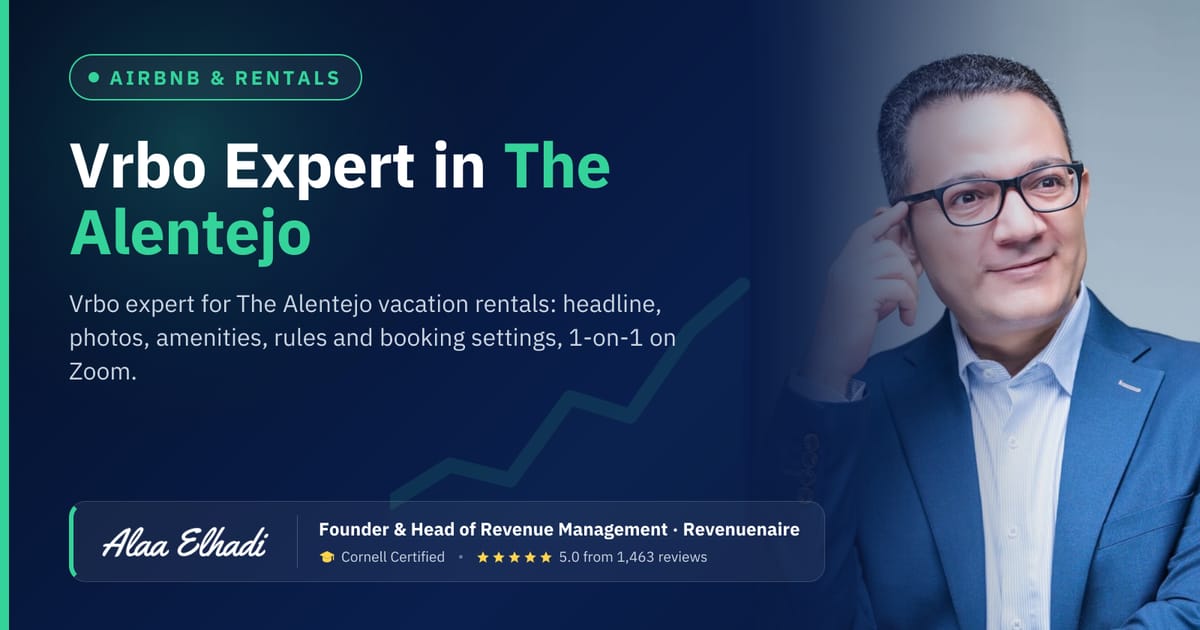 Vrbo Listing Optimization Expert in The Alentejo & Comporta, Portugal