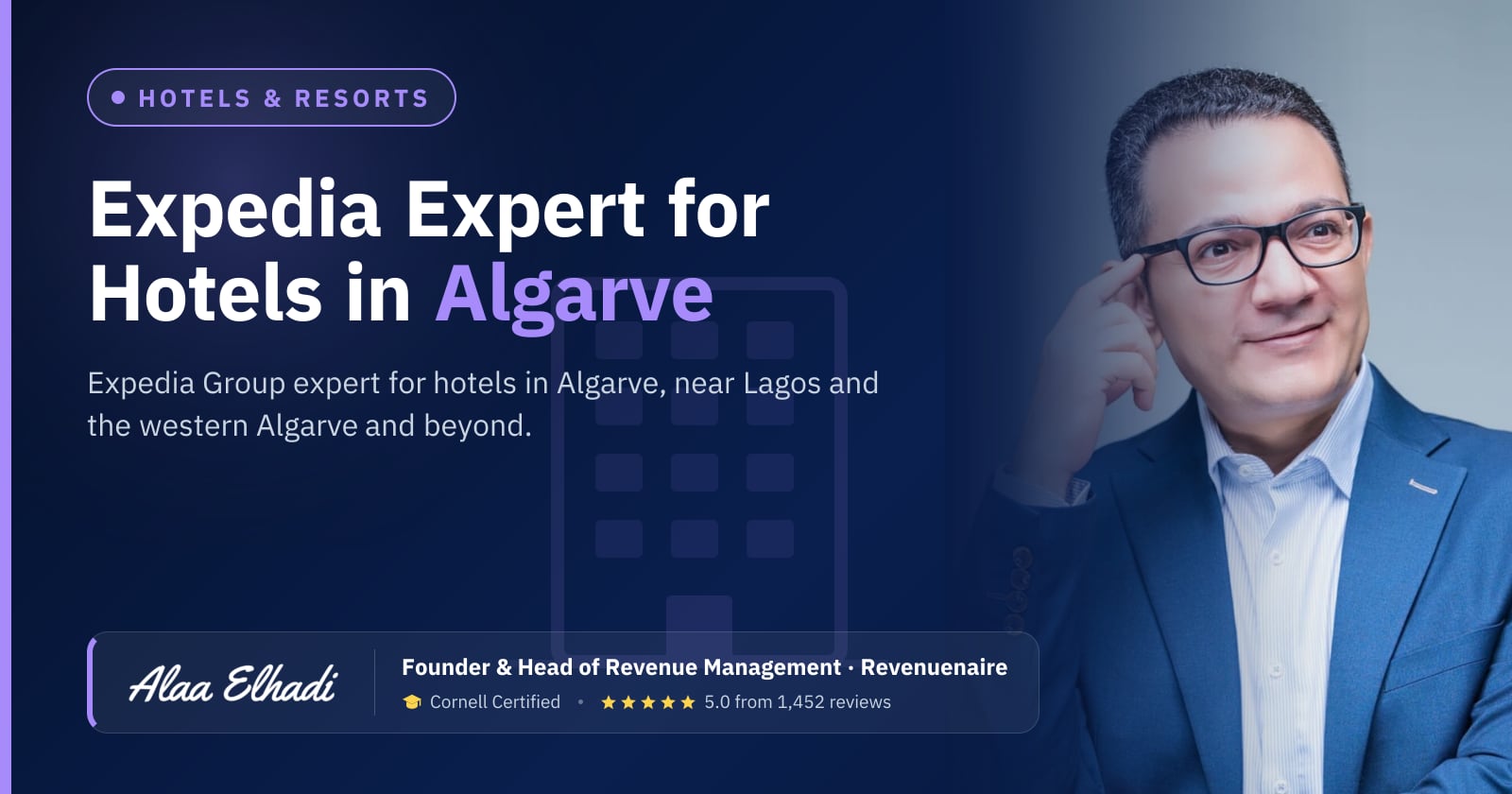 Expedia Optimization Expert for Hotels in Algarve, Portugal