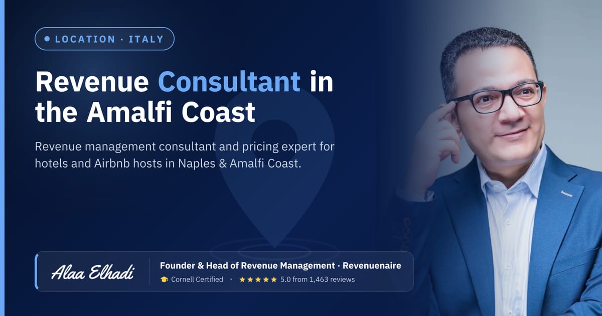 Revenue management consultant in Naples & Amalfi Coast, Italy