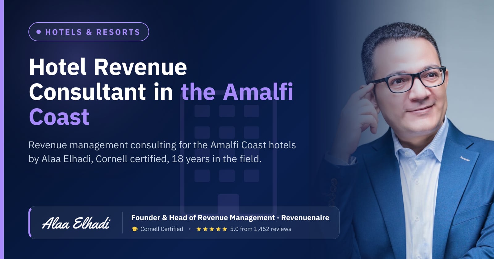 Hotel Revenue Management Consultant in Naples & Amalfi Coast, Italy