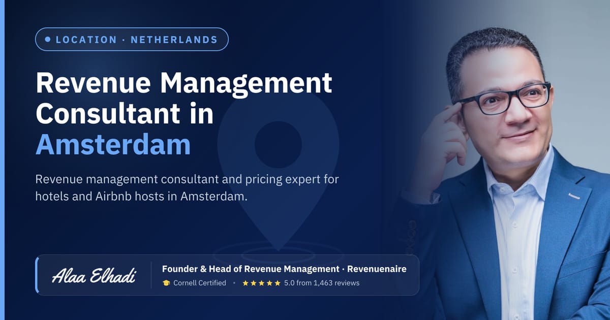 Revenue management consultant in Amsterdam, Netherlands