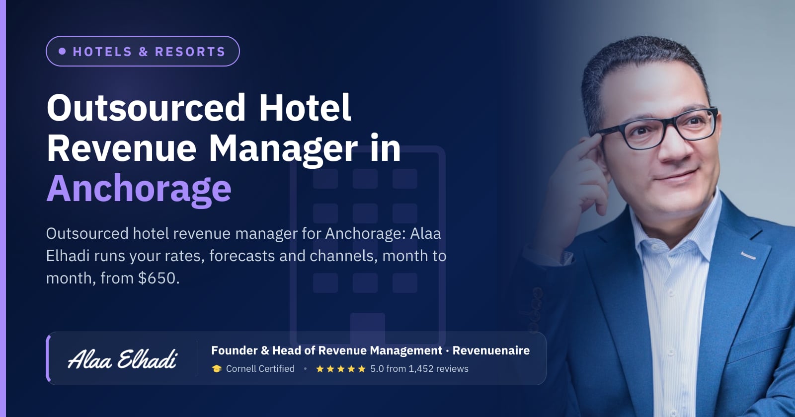 Outsourced Hotel Revenue Manager in Anchorage & Alaska, United States