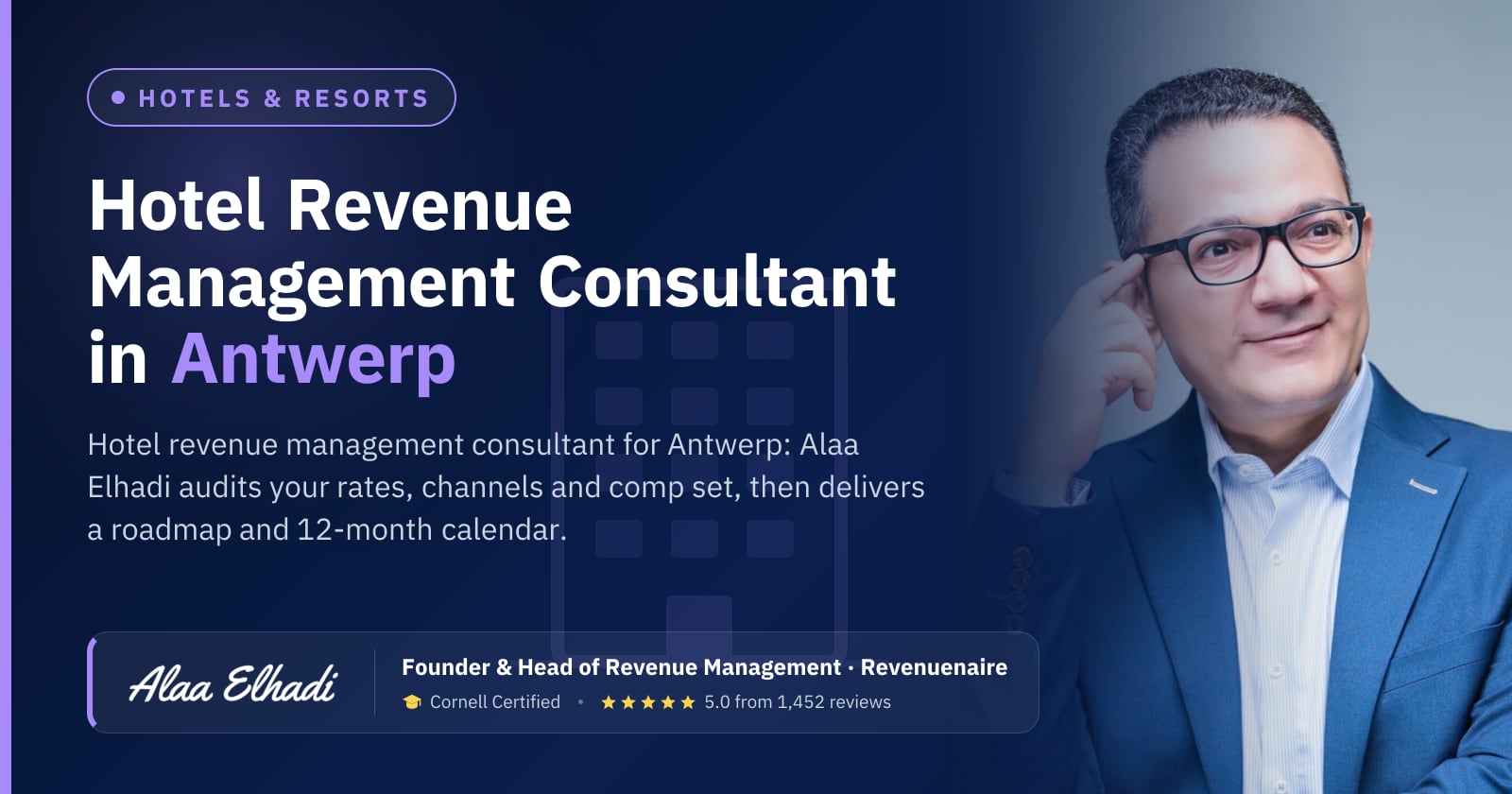 Hotel Revenue Management Consultant in Antwerp, Belgium