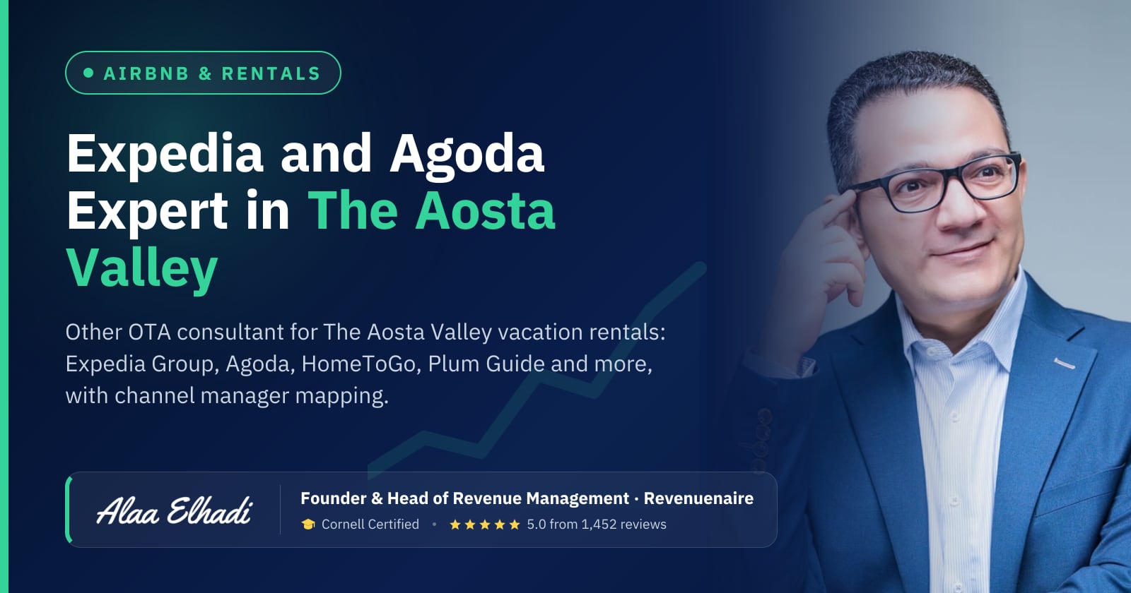 Expedia, Agoda and Other OTA Expert in The Aosta Valley & the Italian Alps, Italy
