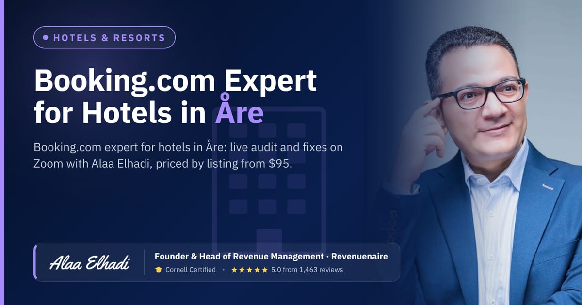 Booking.com Optimization Expert for Hotels in Åre, Sweden