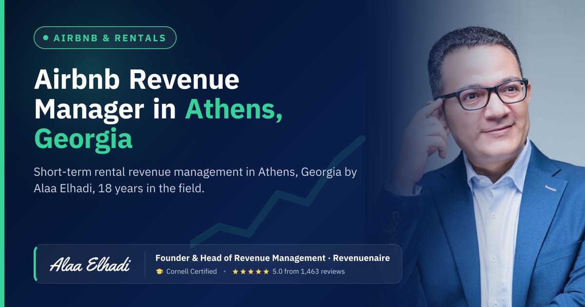 Airbnb Revenue Management Consultant in Athens, Georgia, United States