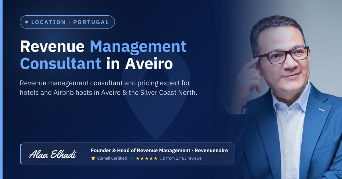 Revenue management consultant in Aveiro & the Silver Coast North, Portugal