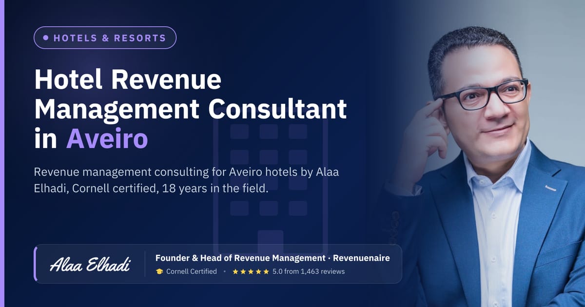 Hotel Revenue Management Consultant in Aveiro & the Silver Coast North, Portugal
