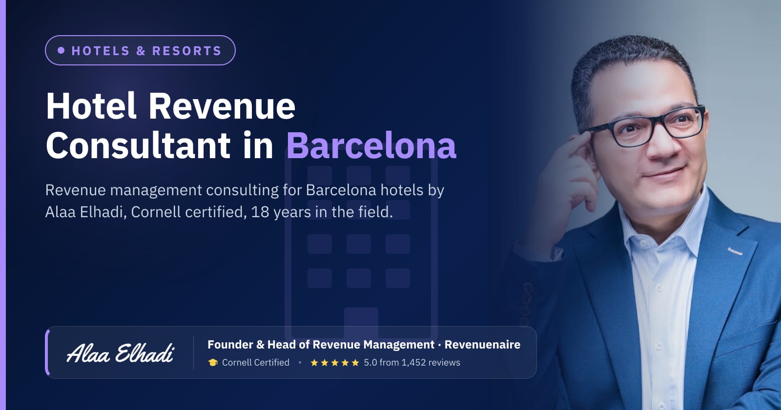 Hotel Revenue Management Consultant in Barcelona, Spain