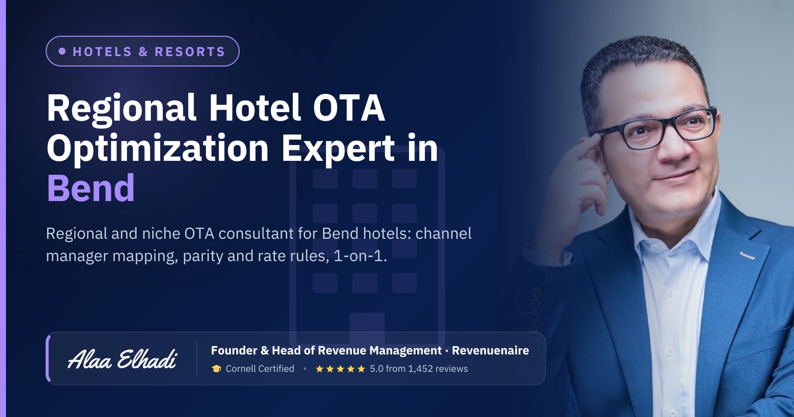 Regional Hotel OTA Optimization Expert in Bend & Central Oregon, United States