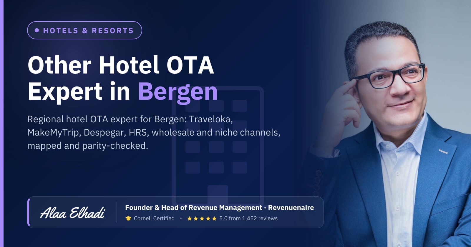 Regional Hotel OTA Optimization Expert in Bergen & the Norwegian Fjords, Norway