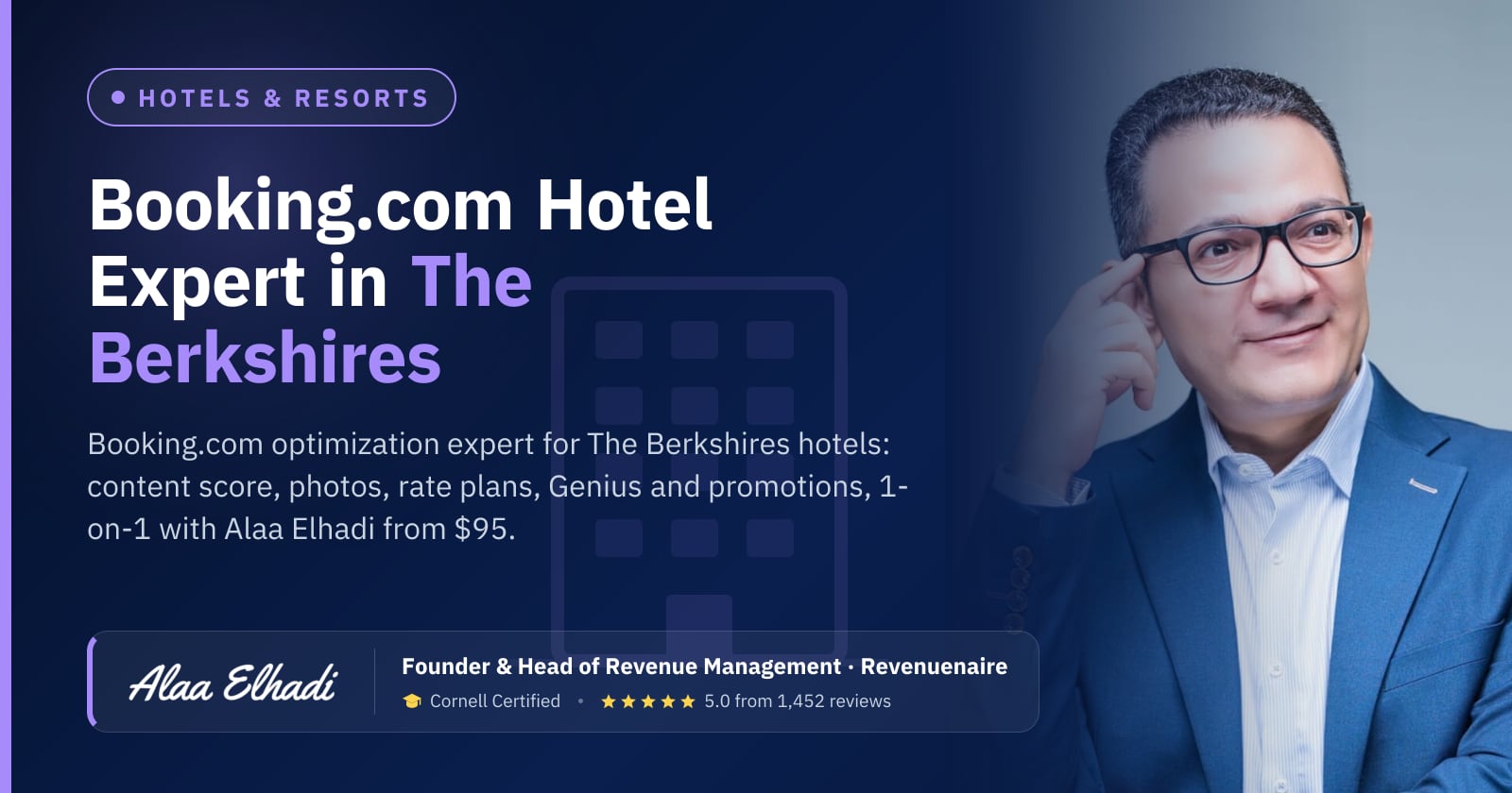 Booking.com Optimization Expert for Hotels in The Berkshires, United States
