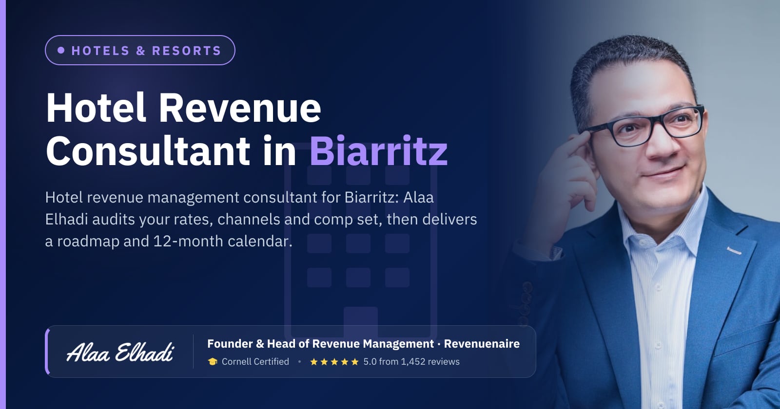 Hotel Revenue Management Consultant in Biarritz & the Basque Coast, France