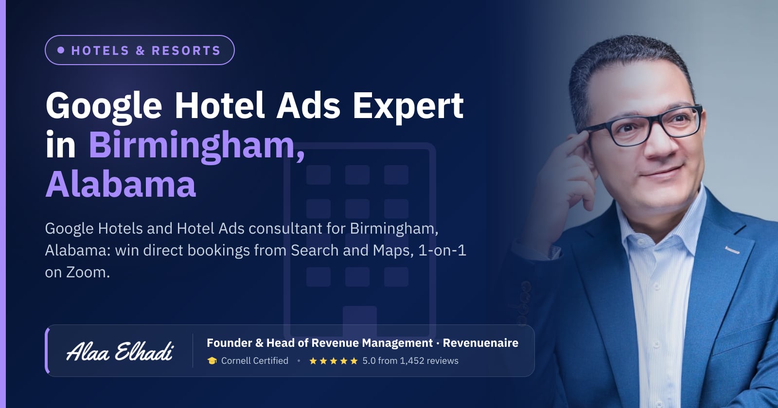 Google Hotel Ads Expert in Birmingham, United States
