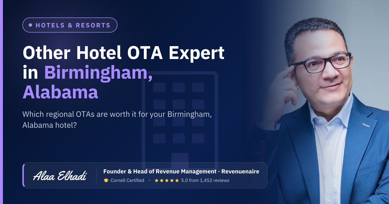 Regional Hotel OTA Optimization Expert in Birmingham, United States