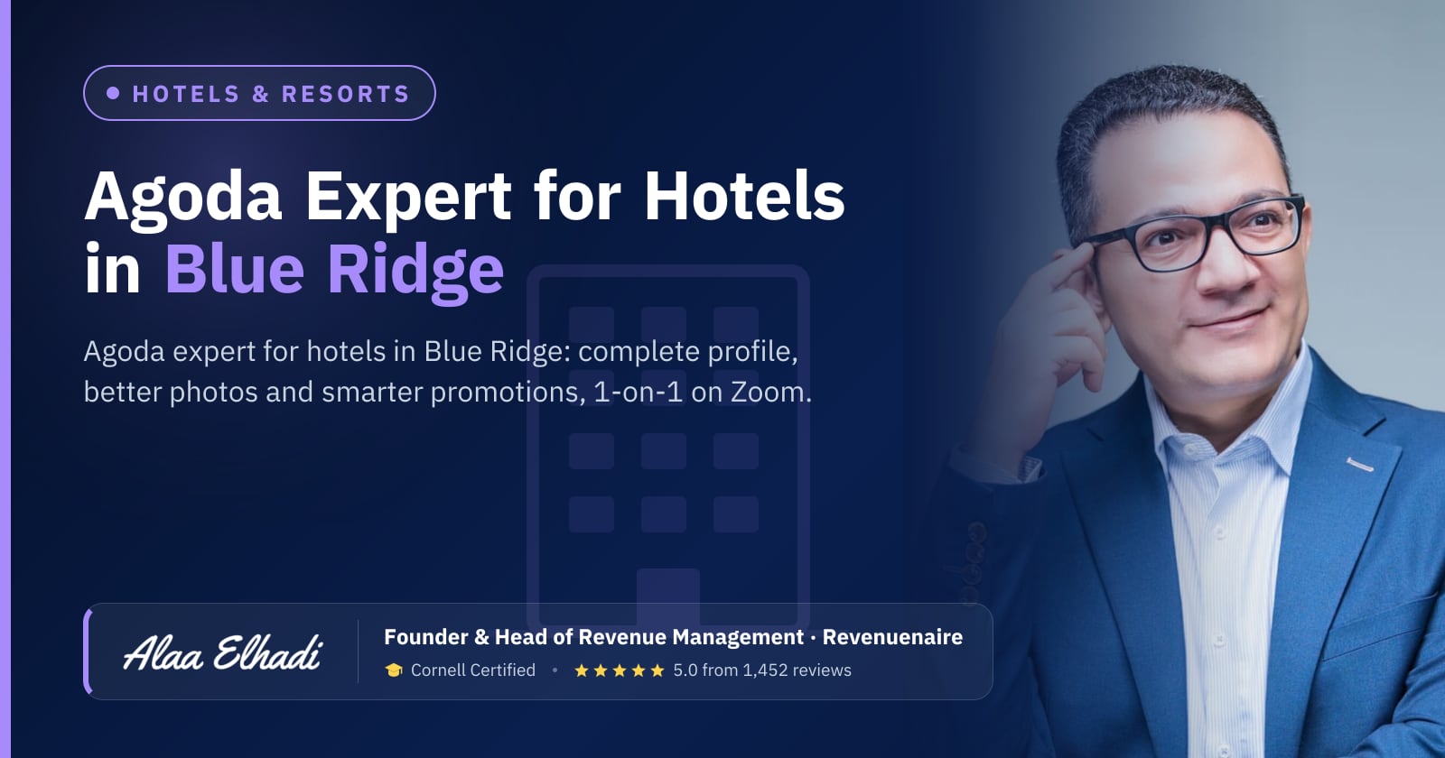 Agoda Optimization Expert for Hotels in Blue Ridge, United States