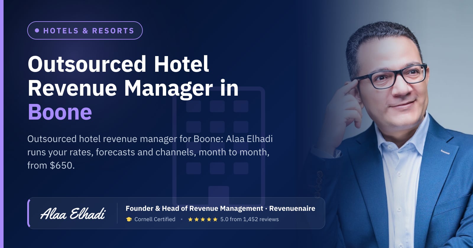 Outsourced Hotel Revenue Manager in Boone & Blowing Rock, United States