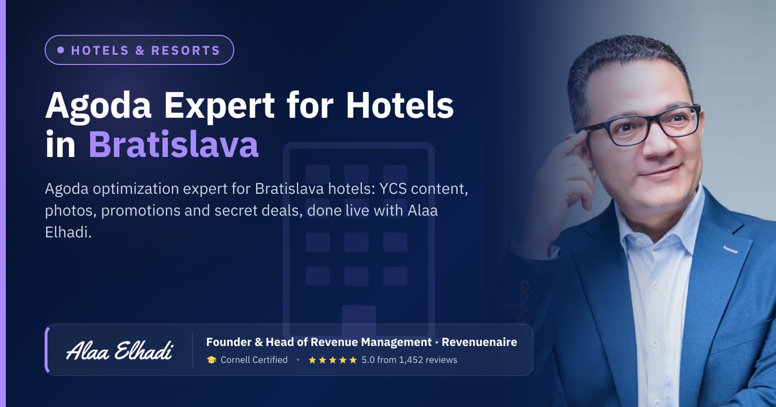 Agoda Optimization Expert for Hotels in Bratislava, Slovakia