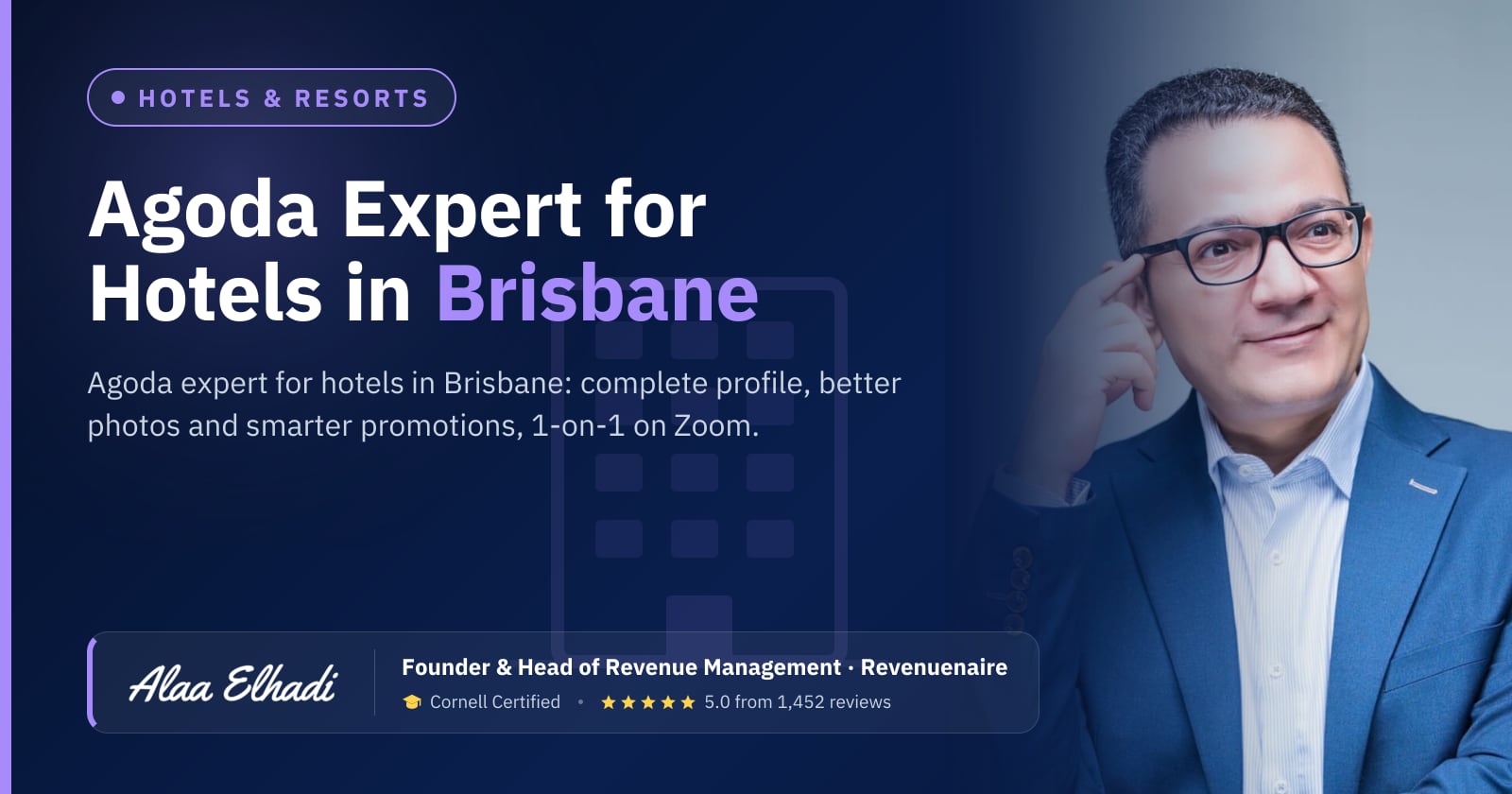 Agoda Optimization Expert for Hotels in Brisbane & Sunshine Coast, Australia