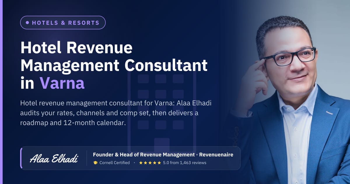 Hotel Revenue Management Consultant in Varna & the Bulgarian Black Sea, Bulgaria