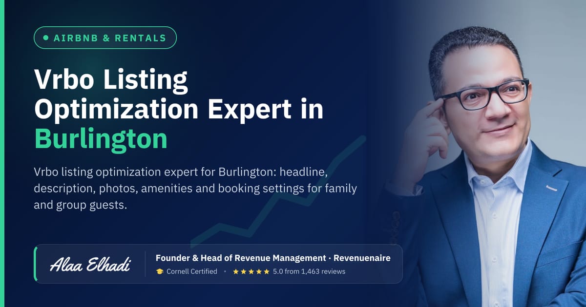 Vrbo Listing Optimization Expert in Burlington & Lake Champlain, United States