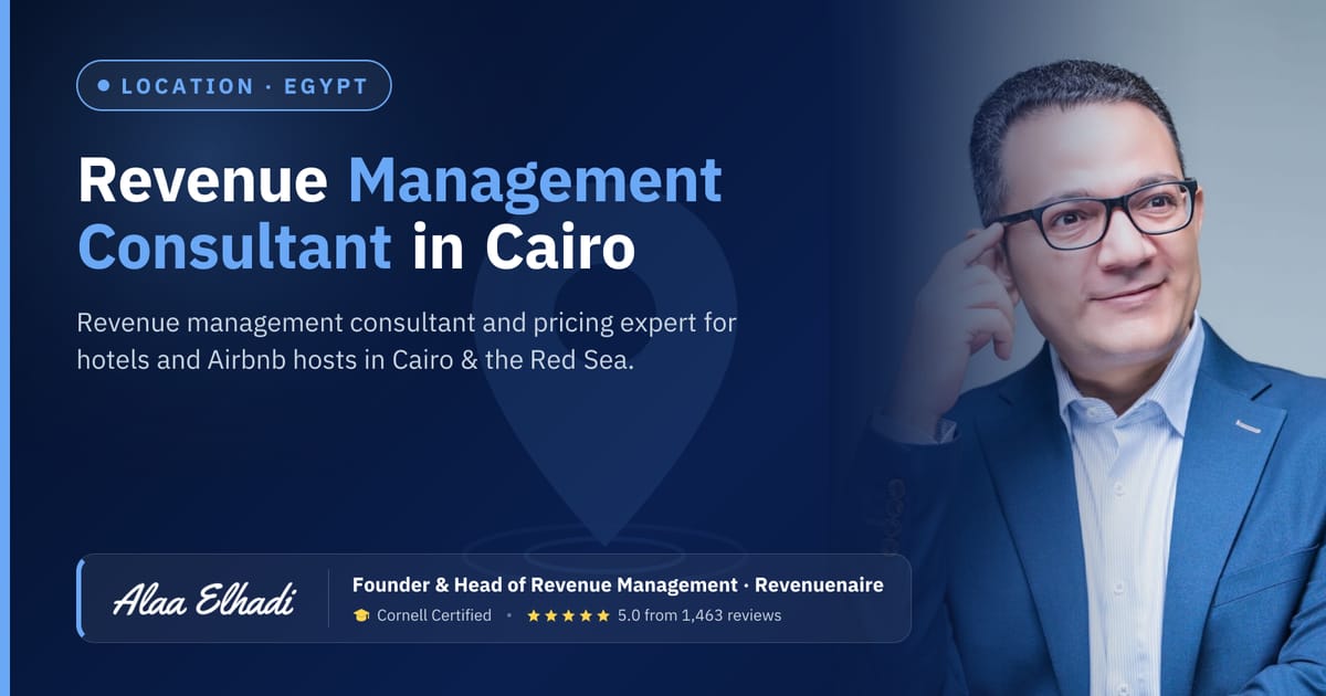 Revenue management consultant in Cairo & the Red Sea, Egypt