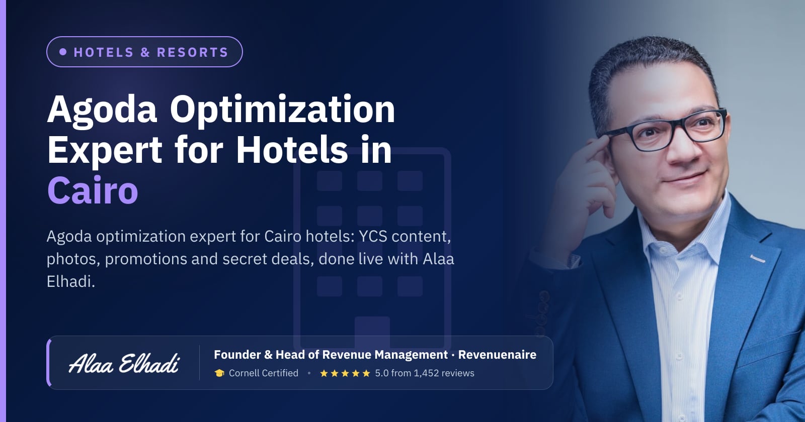 Agoda Optimization Expert for Hotels in Cairo & the Red Sea, Egypt