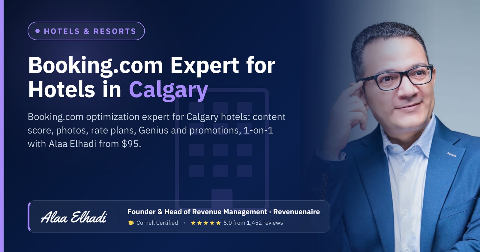 Booking.com Optimization Expert for Hotels in Calgary, Banff & Canmore, Canada