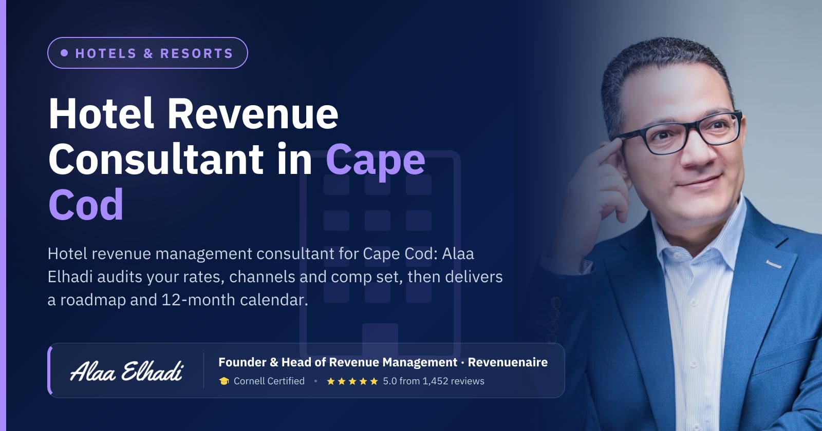 Hotel Revenue Management Consultant in Cape Cod, Nantucket & Martha's Vineyard, United States