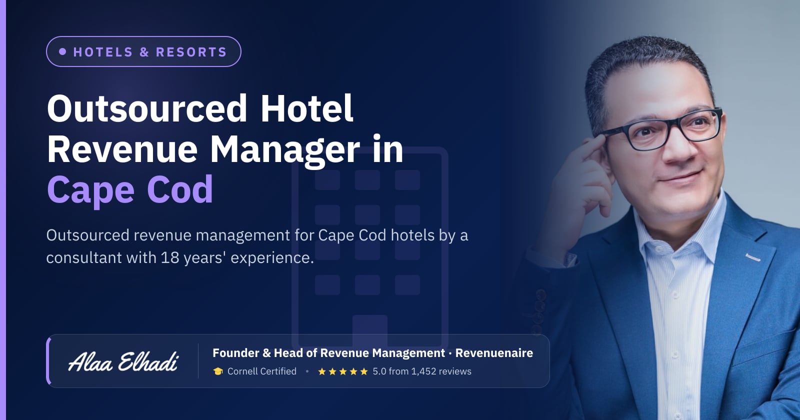 Outsourced Hotel Revenue Manager in Cape Cod, Nantucket & Martha's Vineyard, United States