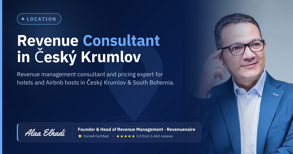 Revenue management consultant in Český Krumlov & South Bohemia, Czech Republic