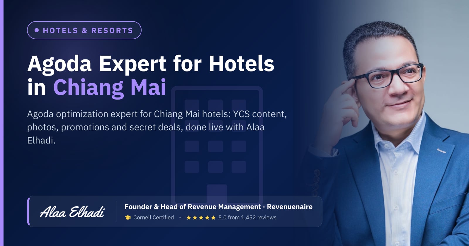 Agoda Optimization Expert for Hotels in Chiang Mai, Thailand