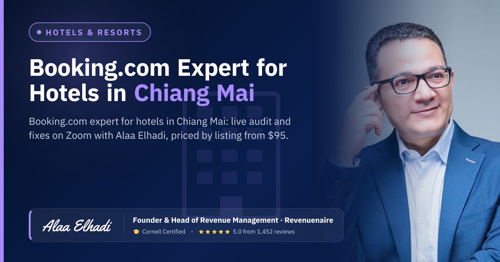 Booking.com Optimization Expert for Hotels in Chiang Mai, Thailand
