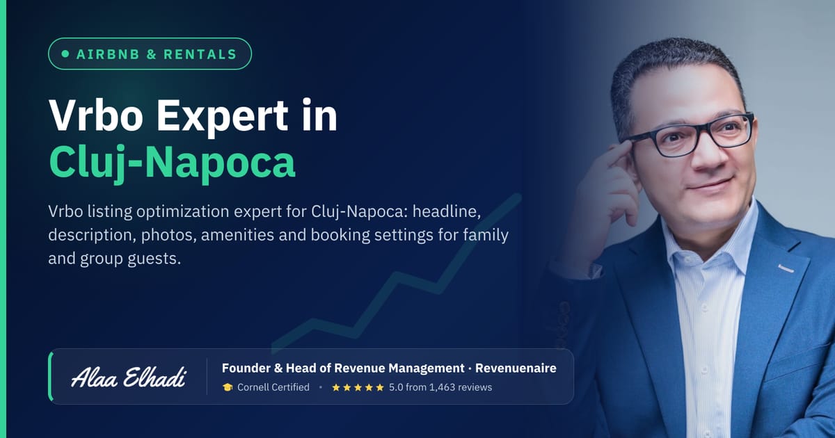 Vrbo Listing Optimization Expert in Cluj-Napoca, Romania